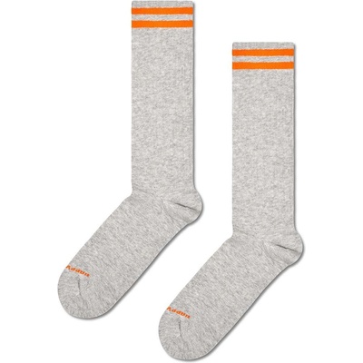 Happy Socks Чорапи Happy Socks Solid Sneaker Thin Crew в сиво (P001024)
