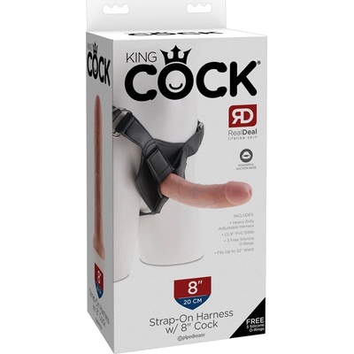 Pipedream King Cock Strap On Harness with 8″ Cock – Zboží Dáma