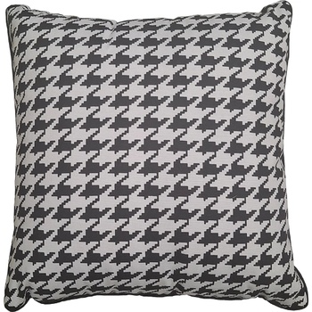 Image 1 of Ned bed linen ВЪЗГЛАВНИЦА ДЕКОРАТИВНА С ЦИП 40х40х8см ЧЕРЕН ДЕКОРАТИВЕН РЪБ geometric m02268 3.5СМ v-8 (geometric m02268 3.5СМ v-8)