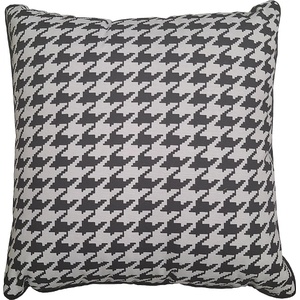 Ned bed linen ВЪЗГЛАВНИЦА ДЕКОРАТИВНА С ЦИП 40х40х8см ЧЕРЕН ДЕКОРАТИВЕН РЪБ geometric m02268 3.5СМ v-8 (geometric m02268 3.5СМ v-8)