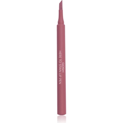 Gosh copenhagen Here To Stain Lip Pen маркер за устни за дълготраен ефект цвят 010 Berry Stain 1ml
