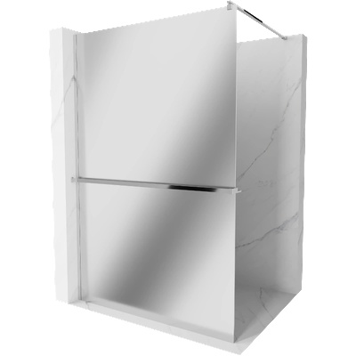 Mexen Kioto+ душ стена с рафт Walk-in 70 x 200 см, огледало, хром - 800-070-121-01-50 (800-070-121-01-50)