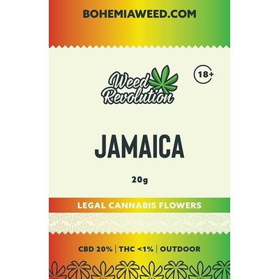 Weed Revolution Jamaica Outdoor CBD 20% THC 1% 20g – Zbozi.Blesk.cz