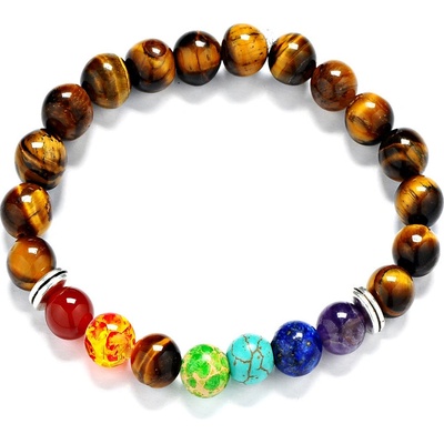 MP tygří oko čakrový přírodní kameny větší MP11073