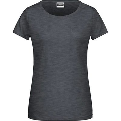 James&Nicholson Dámske tričko JN8007 Black Heather