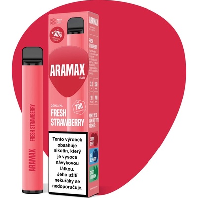 Aramax Bar 700 Fresh Strawberry 20 mg 700 potáhnutí