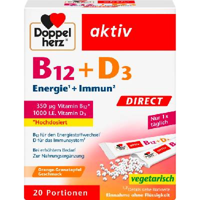 Doppelherz aktiv B12 + D3 Direct - 20 броя