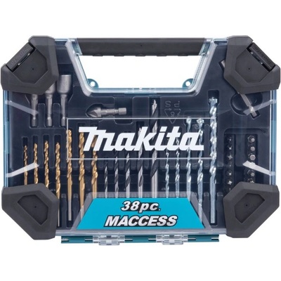 Makita Комплект бормашини и аксесоари makita 38 броя в пластмасов куфар e-22573 (e-22573)