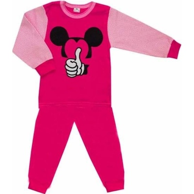 Dětské bavlněné pyžamo Myška amarant