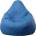 Pufrelax Пуф круша, 220л. , Nirvana Hobbit - Blue, Еко кожа, Пълнеж от Полистиролни перли (PUF-G-NH-ML-BLU)