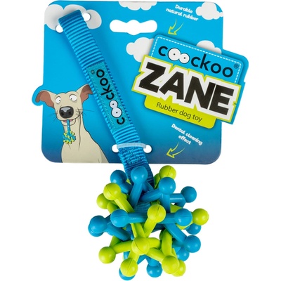 EBI COOCKOO ZANE gumová hračka 19 x 7,5 x 7,5 cm modrá růžová