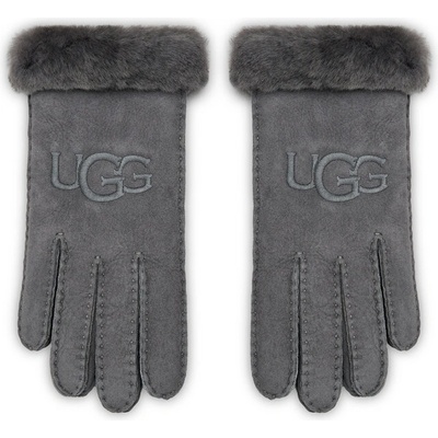 Ugg Дамски ръкавици Ugg W Sheepskin Embroider Glove 20931 Сив (W Sheepskin Embroider Glove 20931)