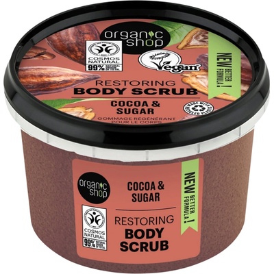 Organic Shop Restoring body scrub cocoa & sugar 250 ml