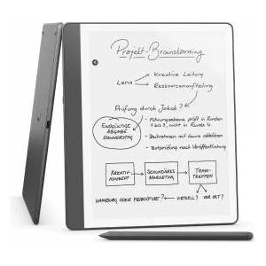 Amazon Kindle Scribe (16 GB) - Innovative display with even bezels | Just write in books and documents | With notebook summary | With premium stylus - anthracite - C4A6T4 Четец за Е-книги