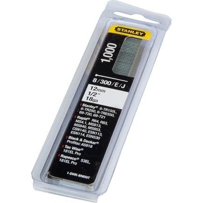 Stanley 12mm / 1/2" / 18 Kolářské hřebíky pro sponkovačky typ / 300 / E / J