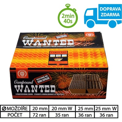 Složený ohňostroj 179 ran 20+25 mm