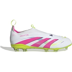Adidas Predator Elite Firm Ground Childrens - White/Pink