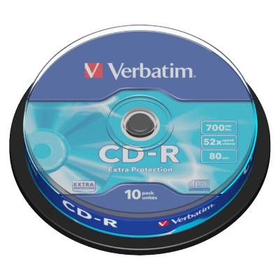 Медия Verbatim CD-R 700MB 52X EXTRA PROTECTION SURFACE (10 PACK) (43437)