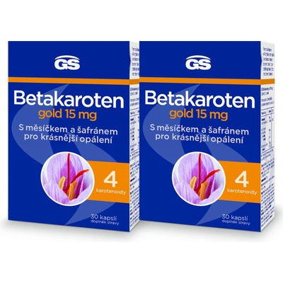 GS Betakaroten gold 15 mg 30 kapslí balení 2 ks