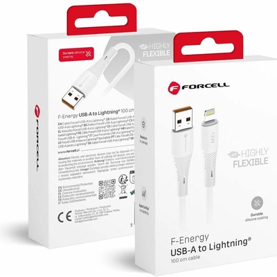 Forcell C343 USB A na Lightning 2,4A 12W 1m bílý