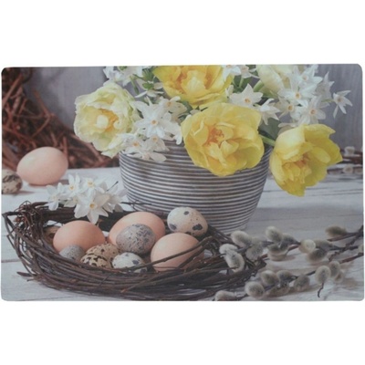 Goba Prostírání plastové velikonoční květy 28x43cm – Zboží Dáma