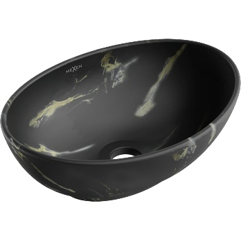 Mexen Elza надплотова мивка 40 x 33 см, черен камък - 21014084 (21014084)