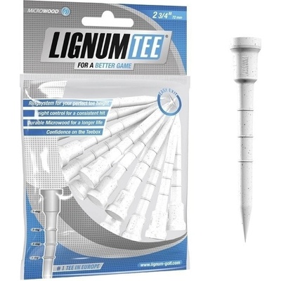 Lignum Tee 72mm 12ks biela