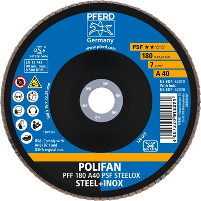 Pferd lamelový brúsny kotúč 180 mm A40 67644185