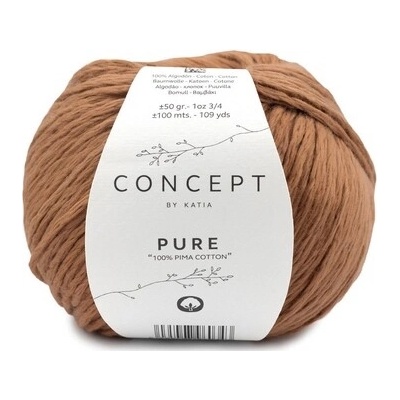 PURE Katia Farby PURE: 90 medená hnedá - NOVÁ