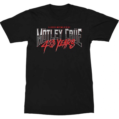 Motley Crue tričko 40 Years čierne
