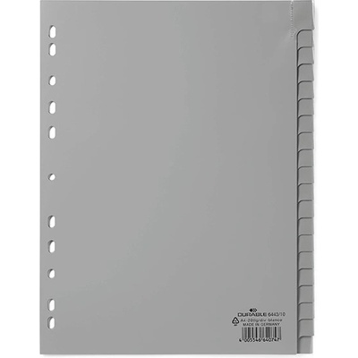 DURABLE Регистър durable пластмаса a/4 1-20 броя сив 644310 (644310)