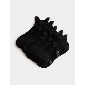 Marks & Spencer Пружинни къси спортни чорапи Trainer Liners с технология Cool & Fresh, пакет от 5 чифта Marks & Spencer черна Marks & Spencer | Cheren | МЪЖЕ | 6-8.5