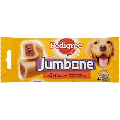 Pedigree Žuvacia pochúťka pre psov Jumbone Medium s hovädzím 180 g