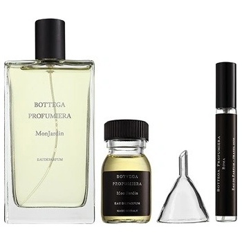 Bottega Profumiera Mon Jardin EDP 100 ml + EDP náplň 30 ml + plnitelný flakon 10 ml + trychtýř dárková sada