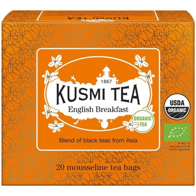 Kusmi Čierny čaj English Breakfast v mušelínových vreckách 20 ks