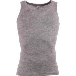 Engel Мъжко копринено термобельо Engel Tank Top Merino base layer - Hellgrau Melange - размер 50/52 (EU) (014-0743-0113)