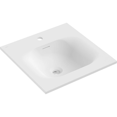 Mexen Vela мивка вградена в плот 46 x 46, 5 cm, бяла мат - 25234501 (25234501)