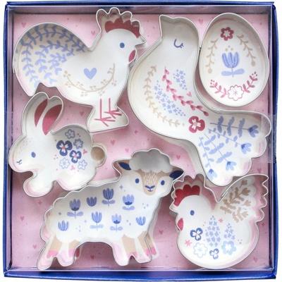 Bella Rose Velikonoční vykrajovátka – set 6 ks, růžová barva, kov, papír – Zboží Mobilmania