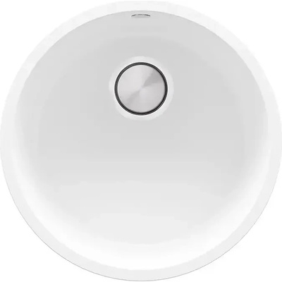 Твоят Стил Бяла кръгла кухненска мивка за вграждане под плот Валета 50 460x460 мм