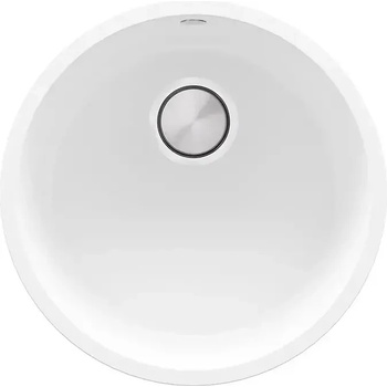 Твоят Стил Бяла кръгла кухненска мивка за вграждане под плот Валета 50 460x460 мм