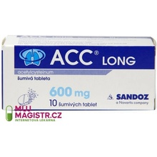 ACC LONG POR 600MG TBL EFF 10