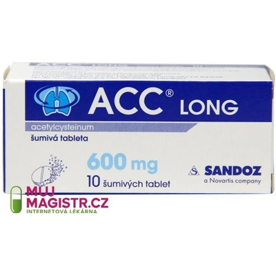 ACC LONG POR 600MG TBL EFF 10