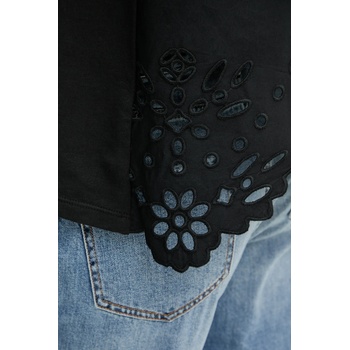 Liu Jo Памучна тениска Liu Jo дамска в черно WA5167. T4853 (WA5167.T4853)