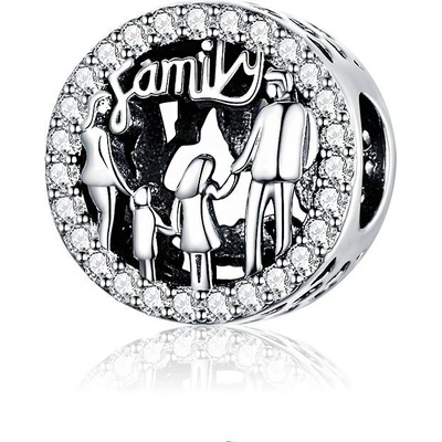 P&J Jewellery Stříbrný přívěsek Rodinná domácnost SB69