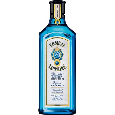 Bombay Sapphire 40% 1 l (čistá fľaša)
