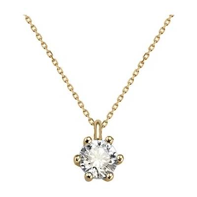 SRJ Jewellery Europe Retiazka zo žltého zlata s briliantom PN400855Y