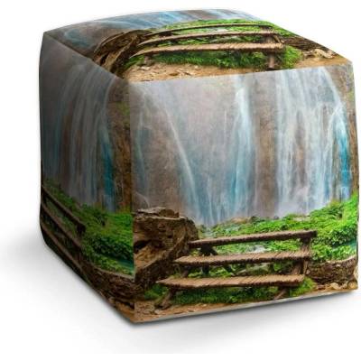 Sablio Taburet Cube Posezení u vodopádu: 40x40x40 cm