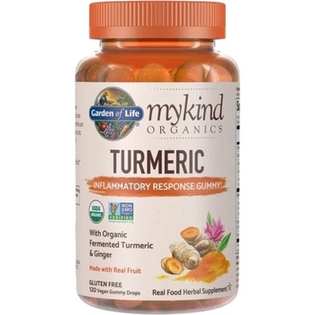 Garden of Life Mykind Organic | Turmeric, Real Fruit [120 желирани бонбони] Натурален