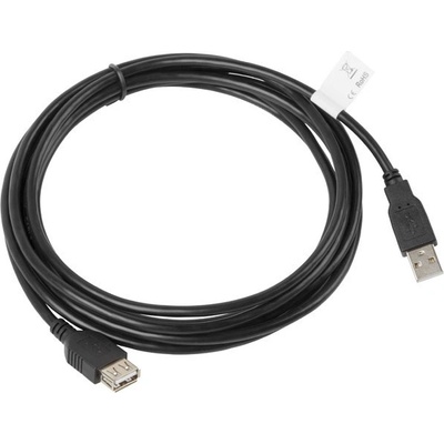 Lanberg CA-USBE-10CC-0030-BK USB, USB 2.0 USB A, 3m, černý