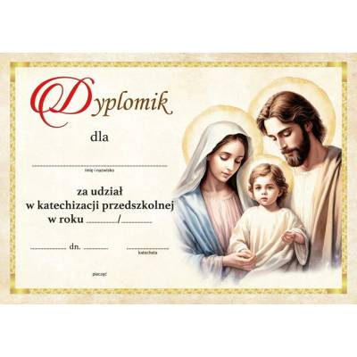 Certifikát o absolvovaní náboženstva 50 ks Certifikáty pre predškolákov KRÁSNE